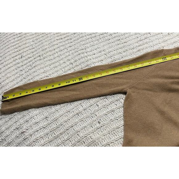 Valerie Stevens 2-Ply 100% Cashmere Crew Neck Sweater Women's Size Medium Brown - Picture 6 of 8
